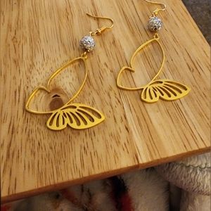 Handmade Dangle Butterfly earrings